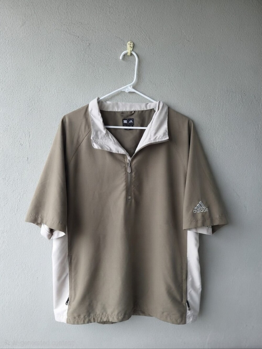 Adidas Y2K Short-Sleeve Golf Jacket 2XL Pullover Climashell Wind Rain Blocking